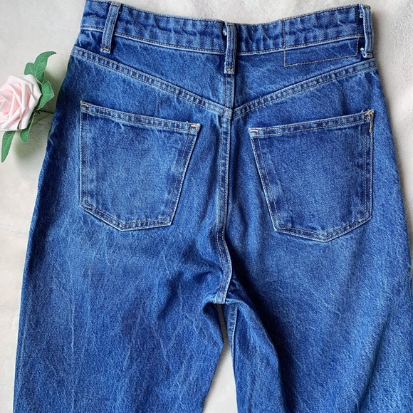 Zara Distressed Denim Wide Leg Jeans - Picture 11 of 12